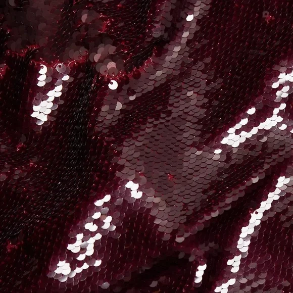 NWOT Sabina Musayev Zarya Open Back Sequin Midi Dress Size XS (Ruby Wine). - Picture 5 of 13